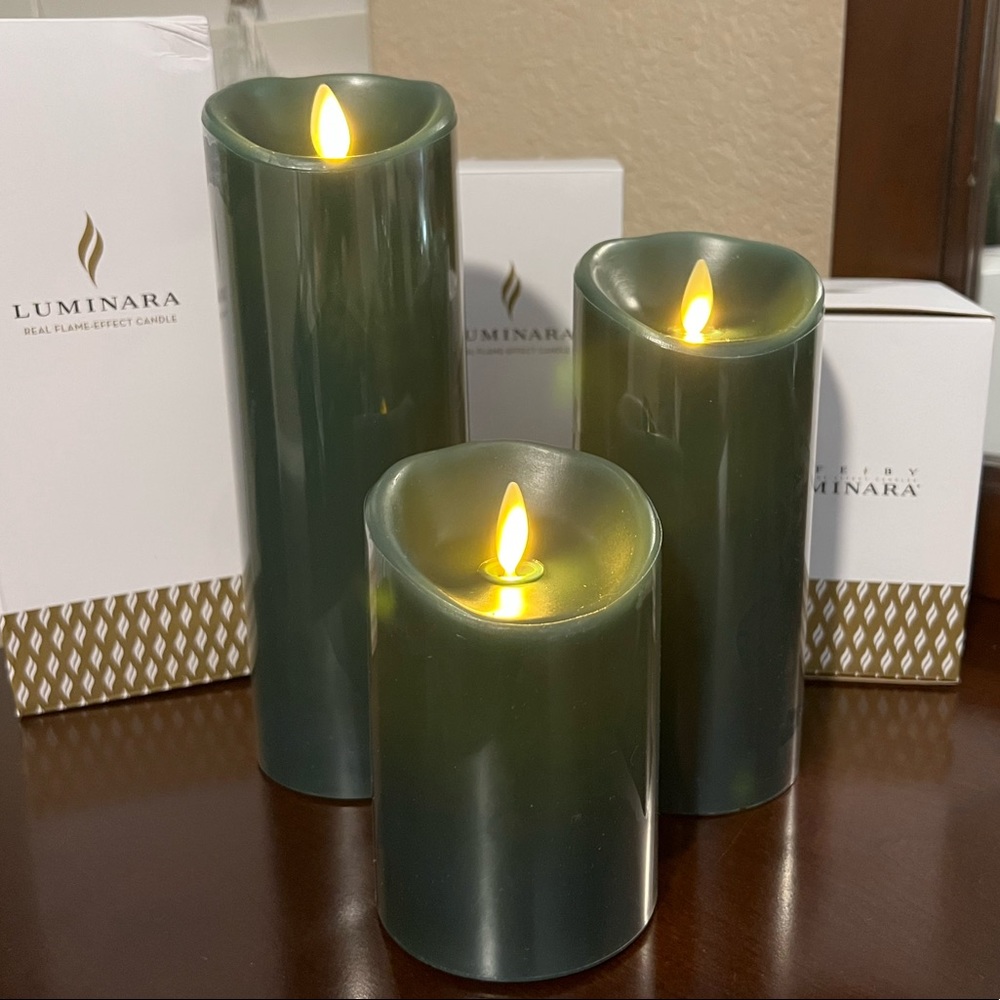 New Luminara 3 pc Candle set